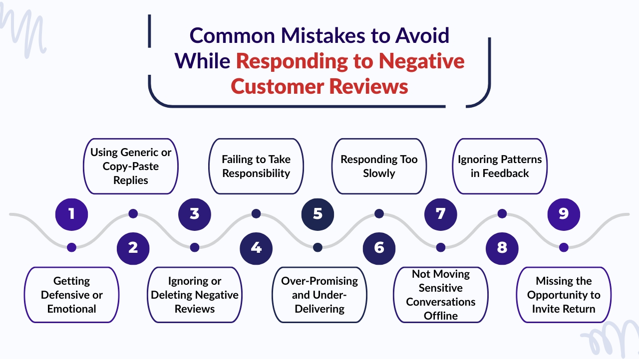 Common Mistakes to Avoid While Responding to Negative Customer Reviews
